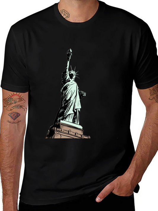Statue of Liberty Graphic T-Shirt - Black