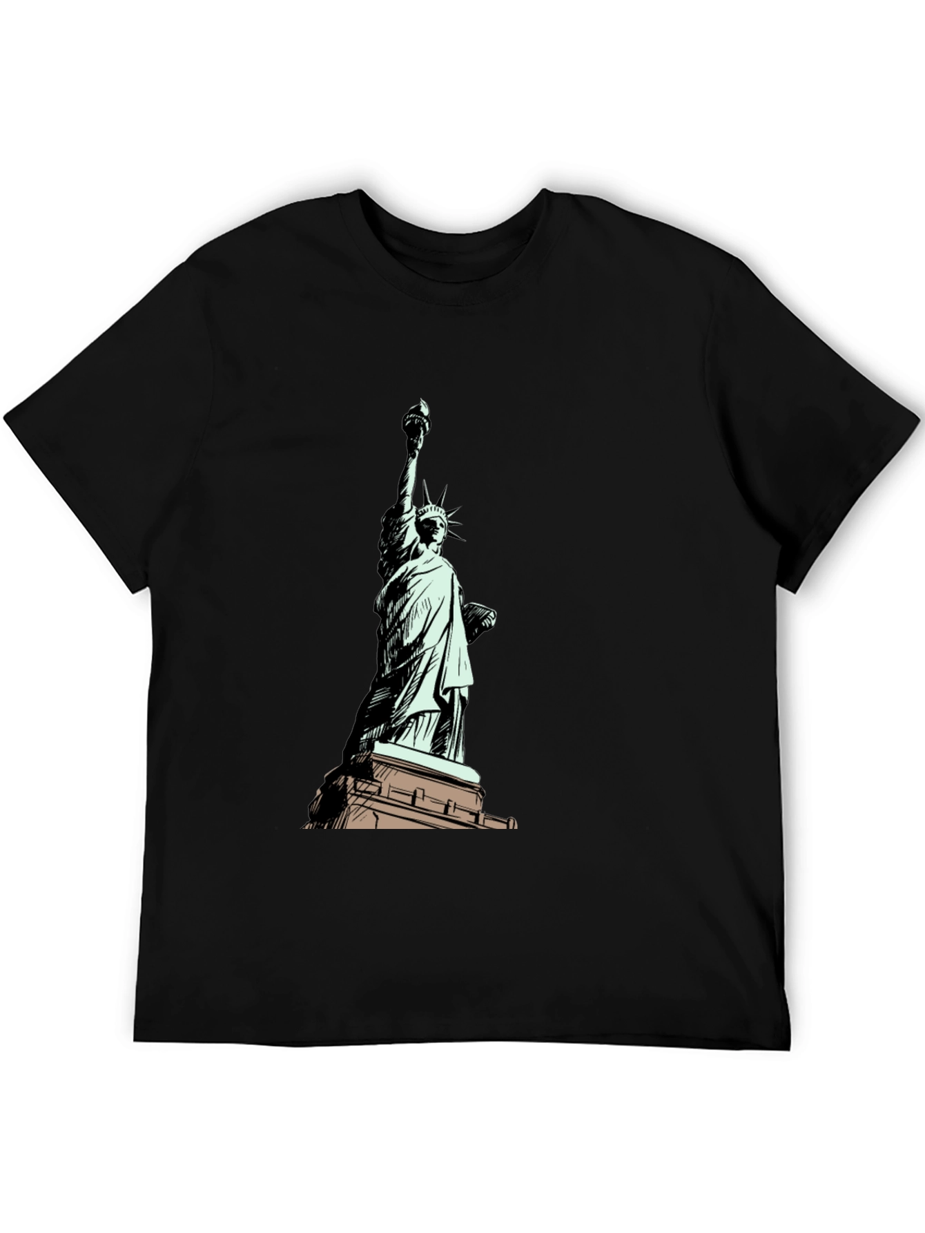 Statue of Liberty Graphic T-Shirt - Black