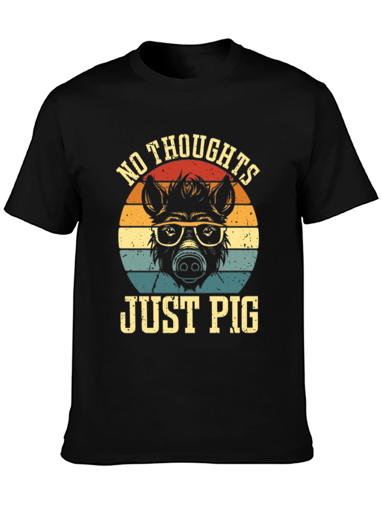 No Thoughts Just Pig Graphic Tee