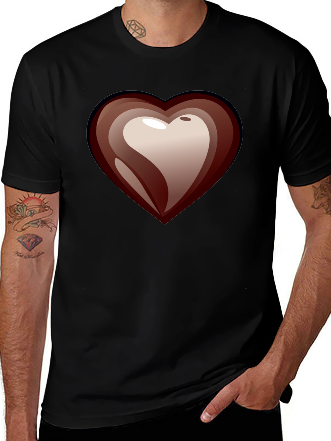 Heart Candy Graphic Tee - Stylish Casual Wear