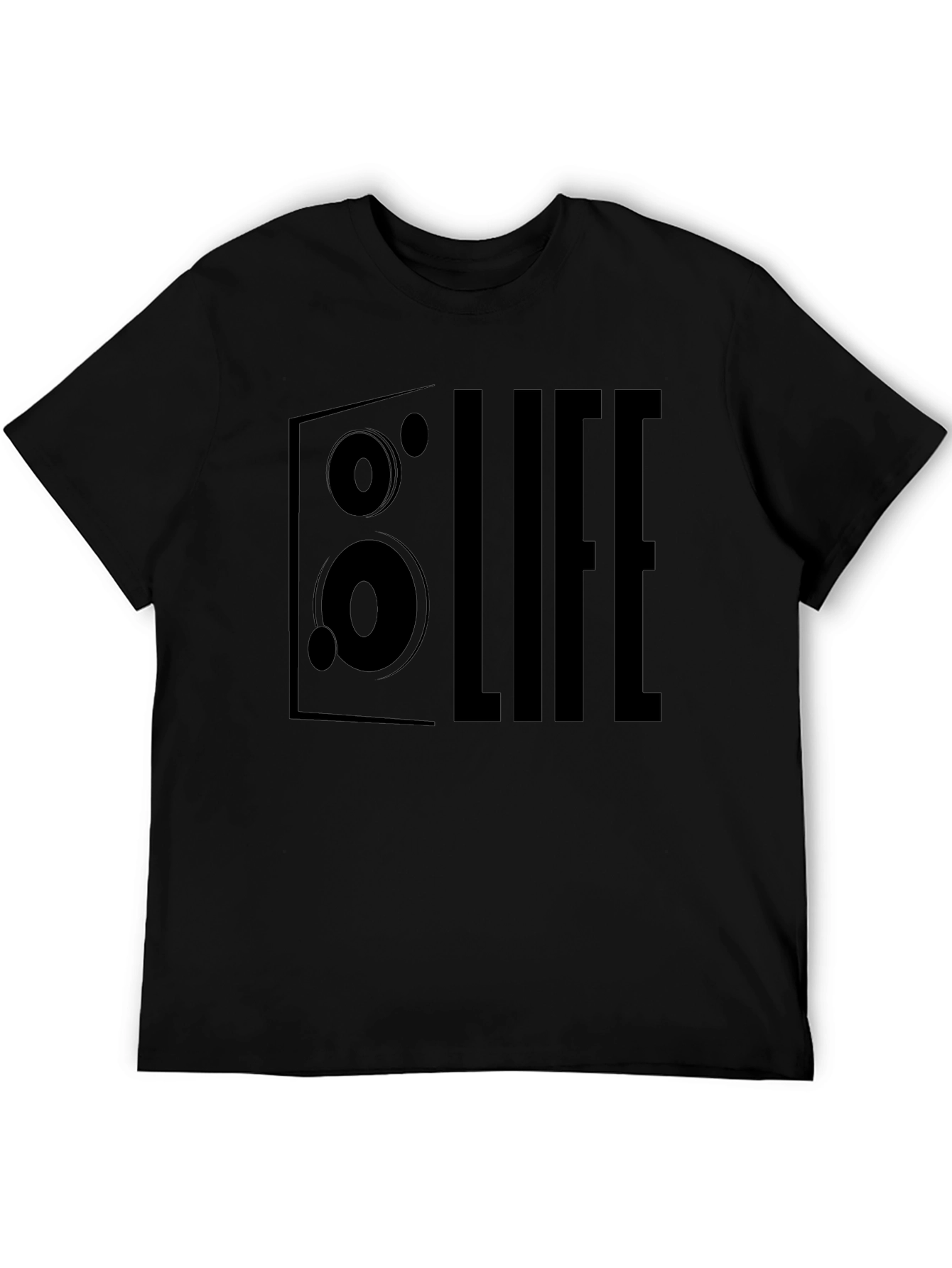 Life Speaker Graphic T-Shirt - Black
