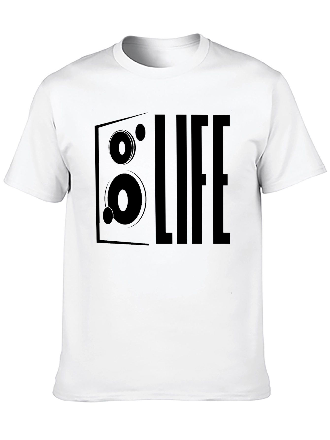 Life Speaker Graphic T-Shirt - Black