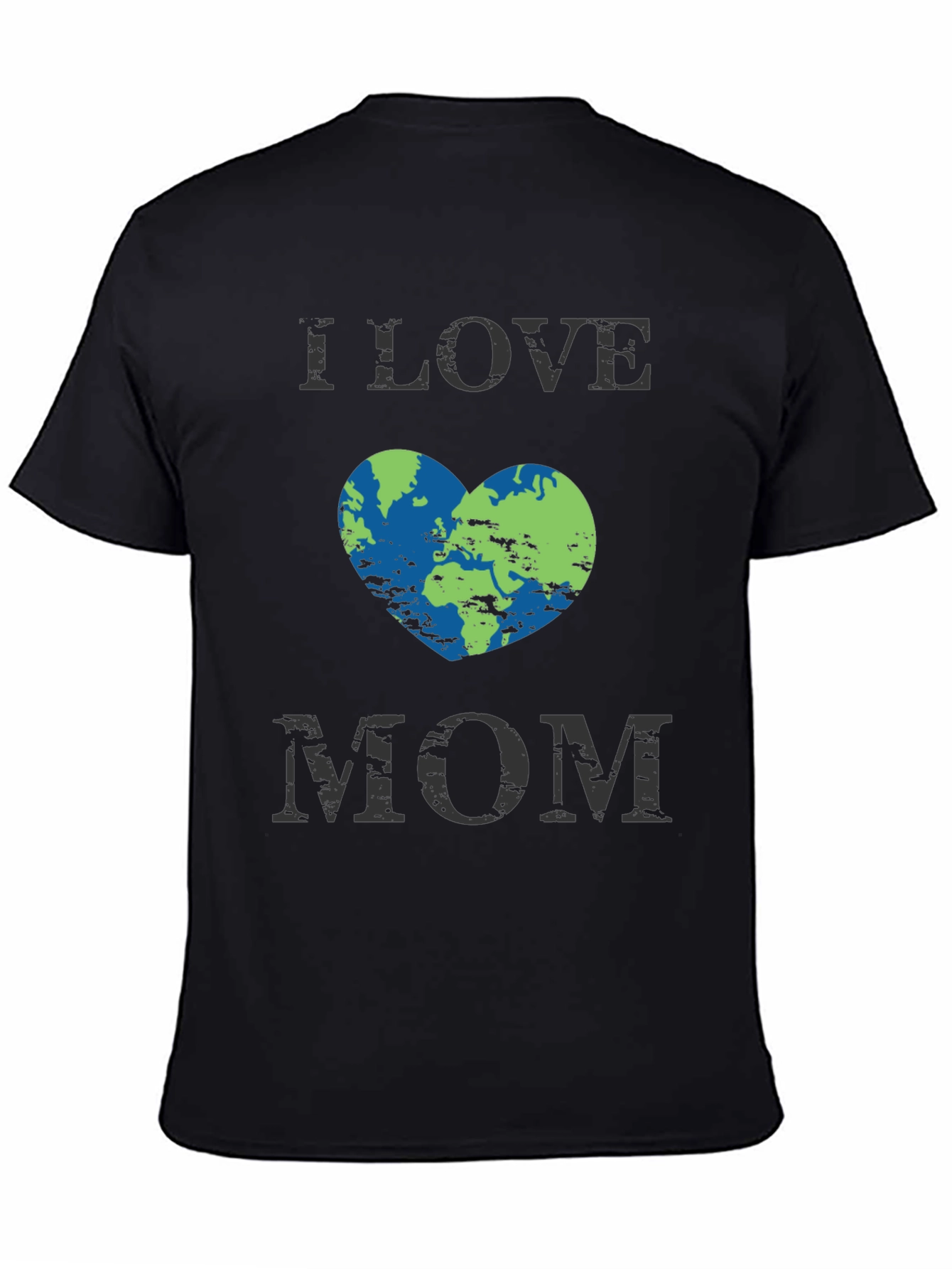 I Love Mom Earth Heart Graphic T-Shirt