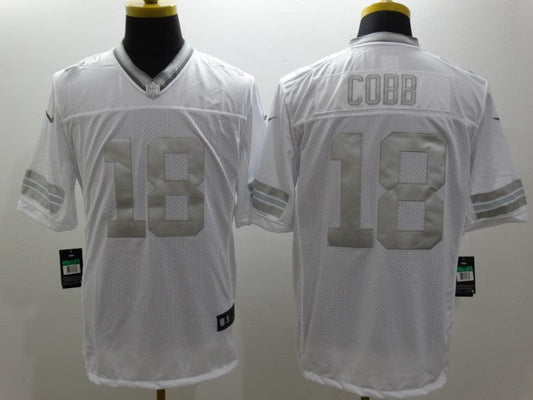 Men's Green Bay Packers Randall Cobb #18 White Game Jerseys