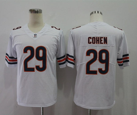 Men's Chicago Bears Tarik Cohen #29 White Player Game Jerseys