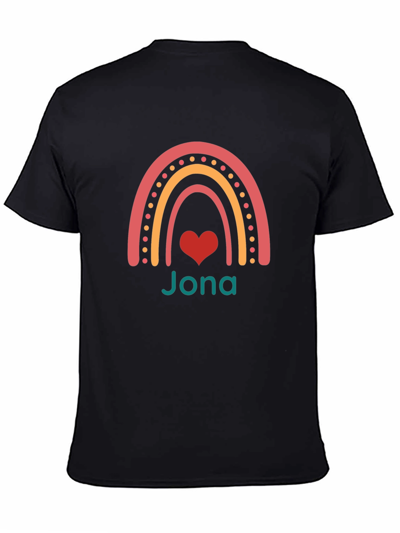 Rainbow Jona Heart Personalized T-Shirt
