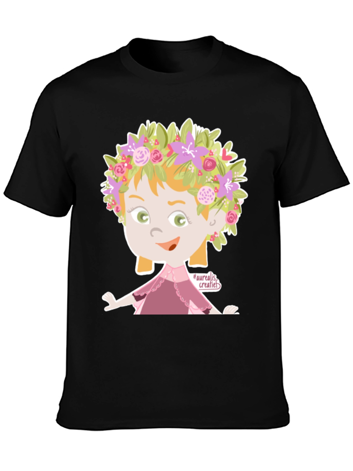 Floral Fairy Graphic T-Shirt - Unique Design