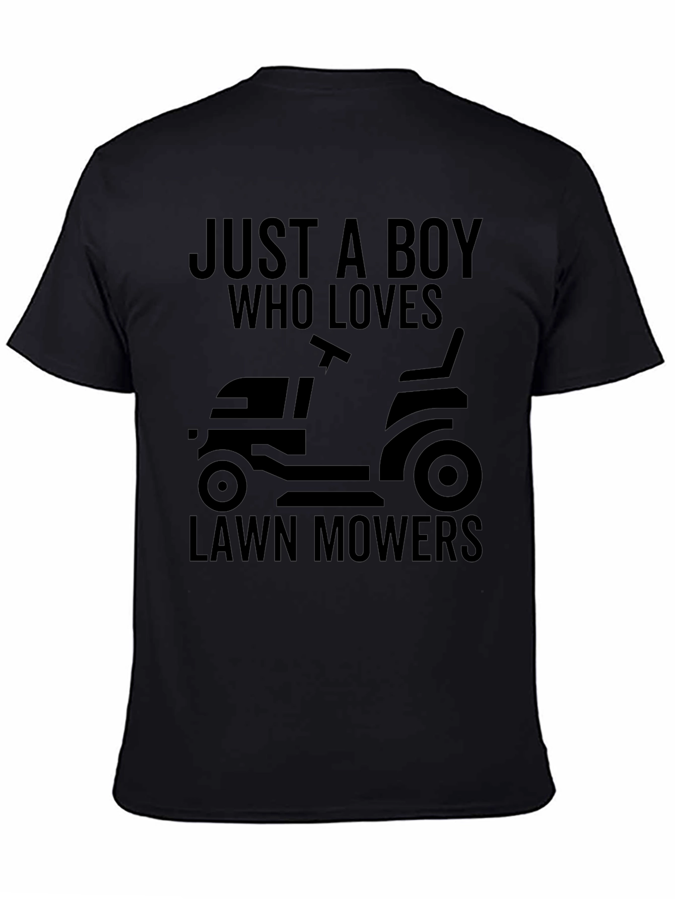 Boy Who Loves Lawn Mowers Graphic Tee