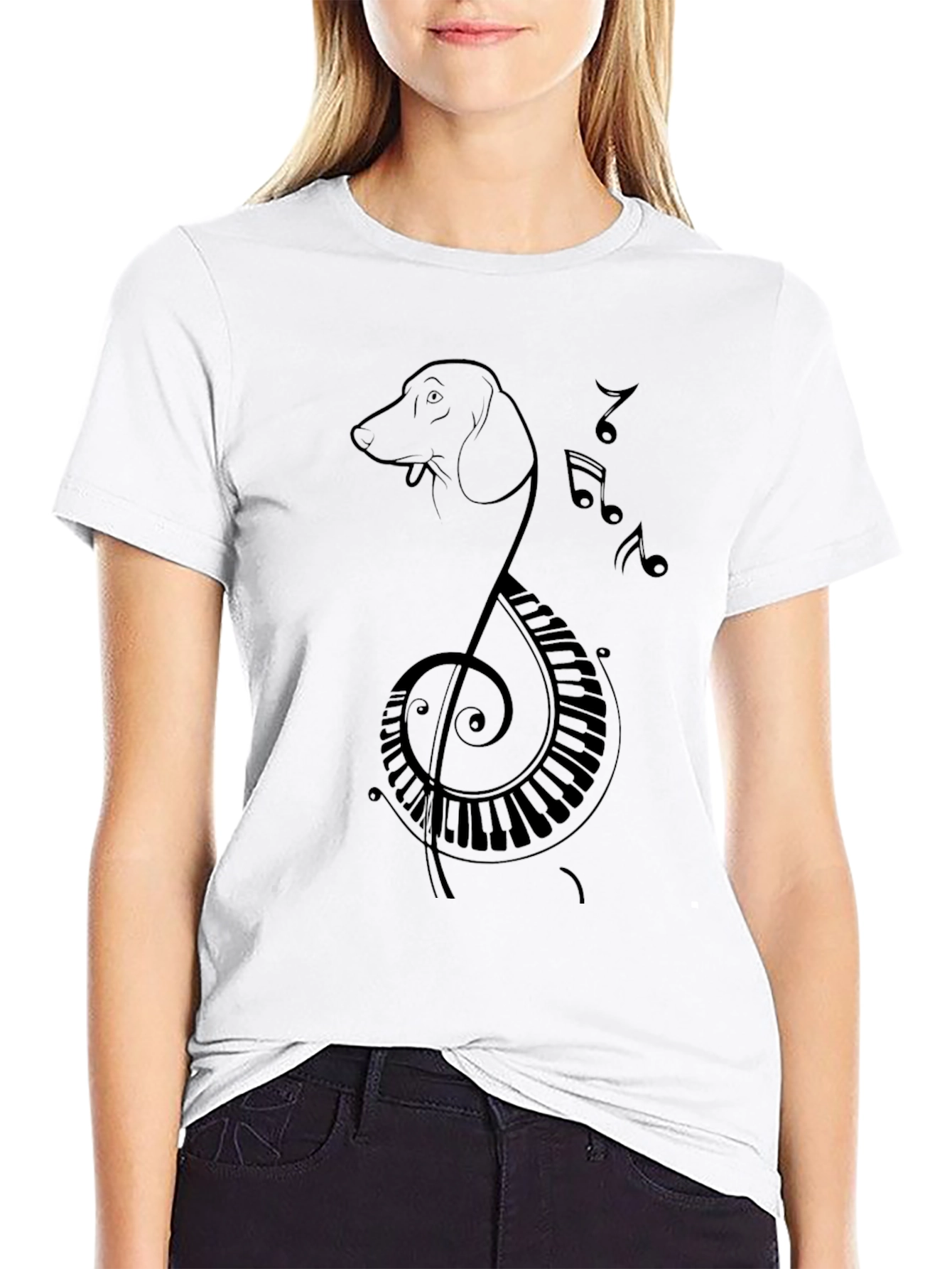 Dachshund Music T-Shirt