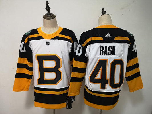 Men's Boston Bruins Tuukka Rask #40 White Player Jerseys