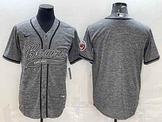Men's Chicago Bears Gray Blank Jerseys