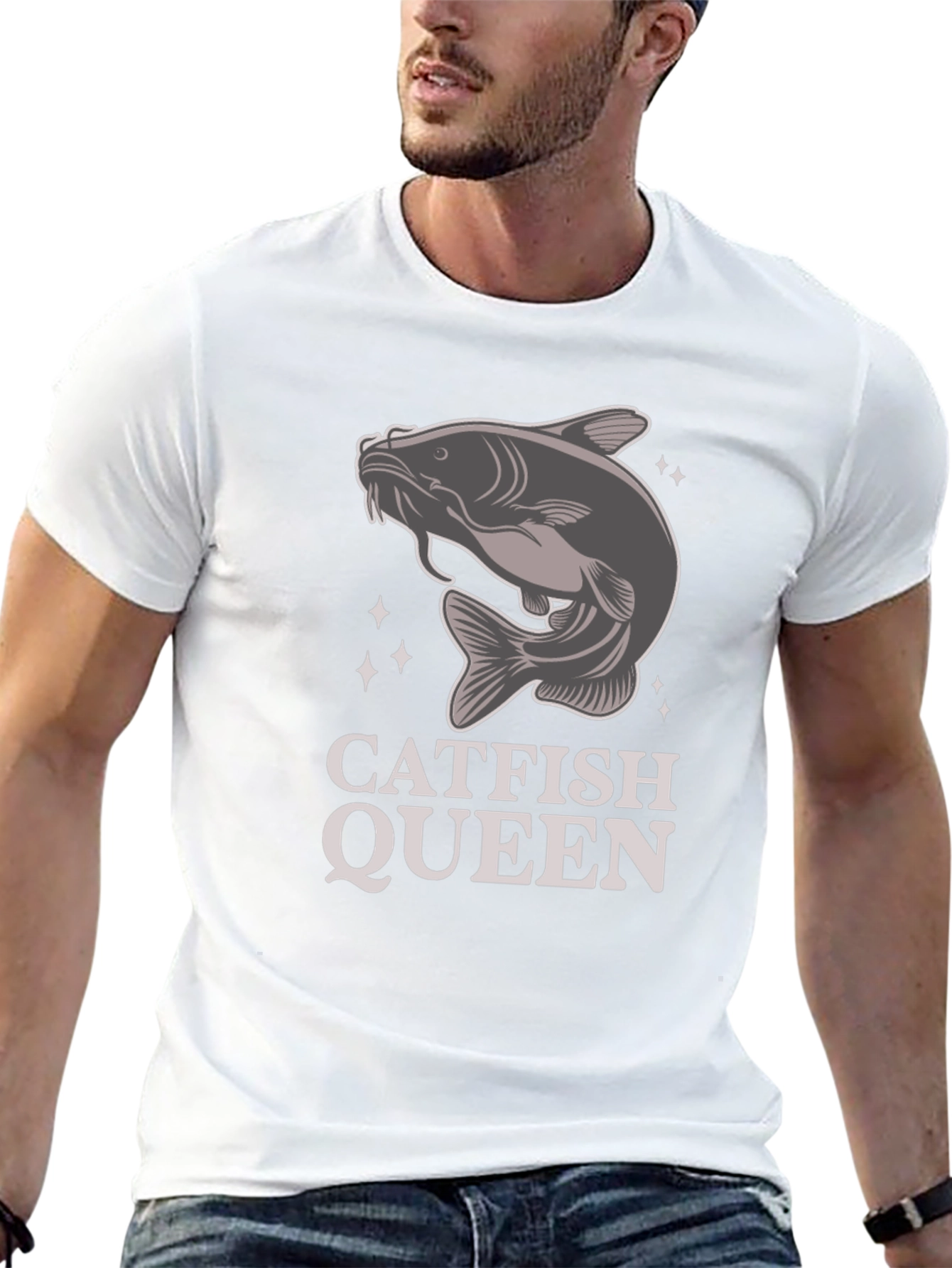 Catfish Queen T-Shirt - Fishing Humor Tee