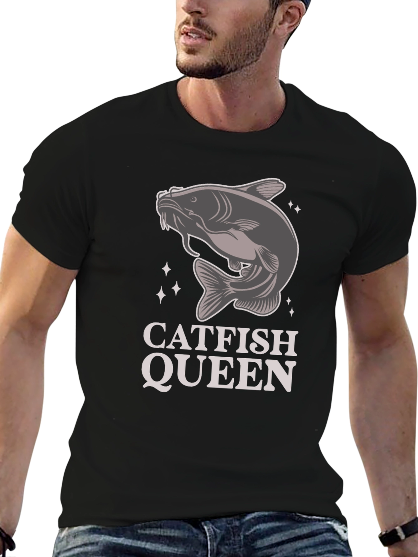 Catfish Queen T-Shirt - Fishing Humor Tee