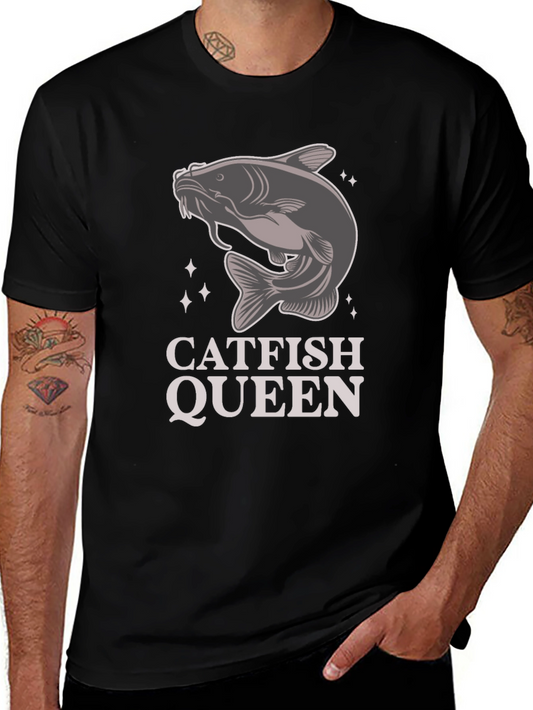 Catfish Queen T-Shirt - Fishing Humor Tee