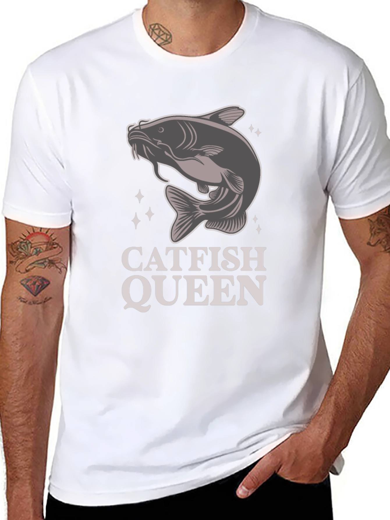 Catfish Queen T-Shirt - Fishing Humor Tee
