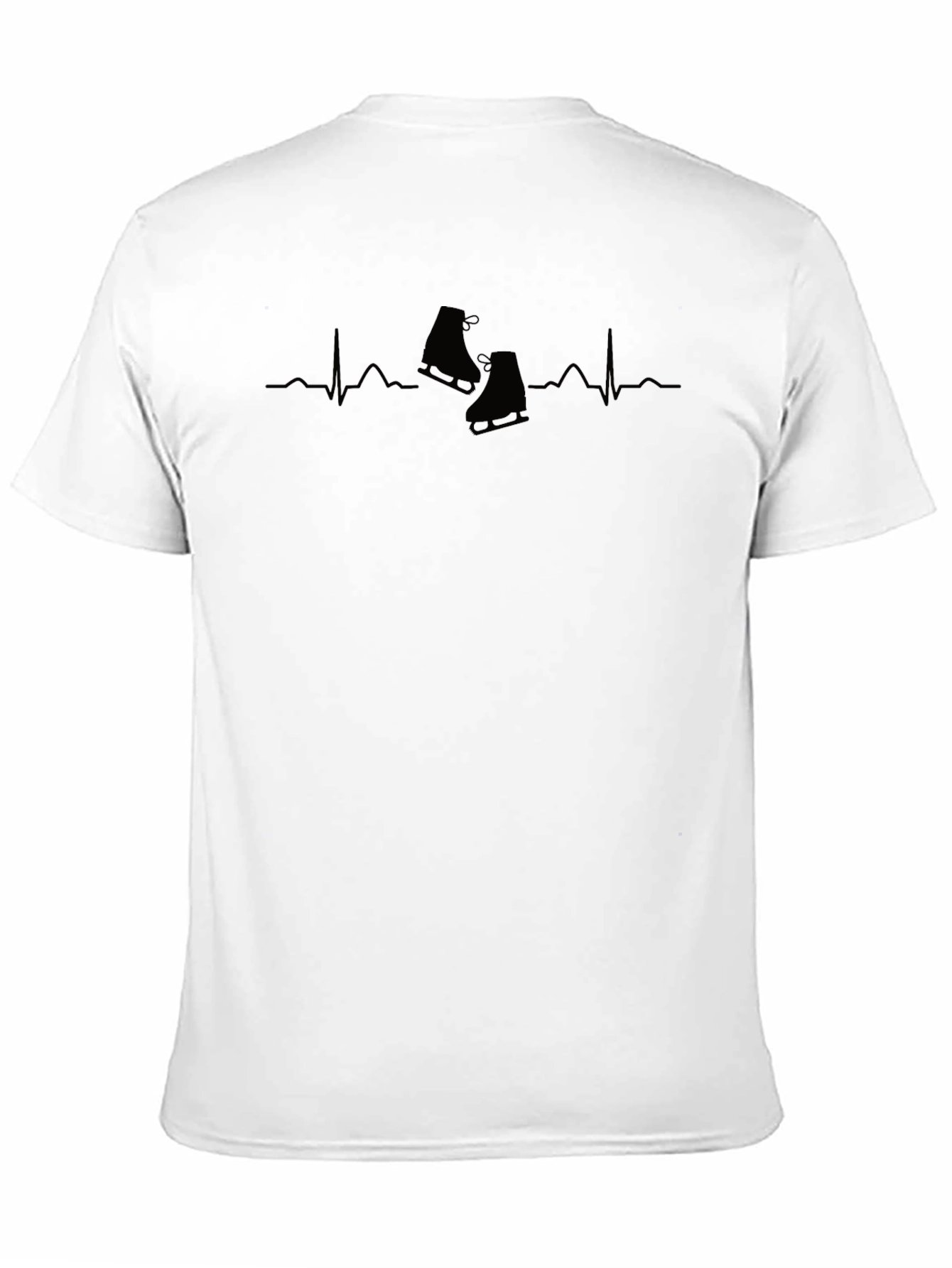 Skating Heartbeat T-Shirt - Black