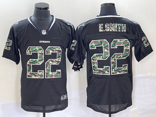 Men's Dallas Cowboys Emmitt Smith #22 Black Player Jerseys