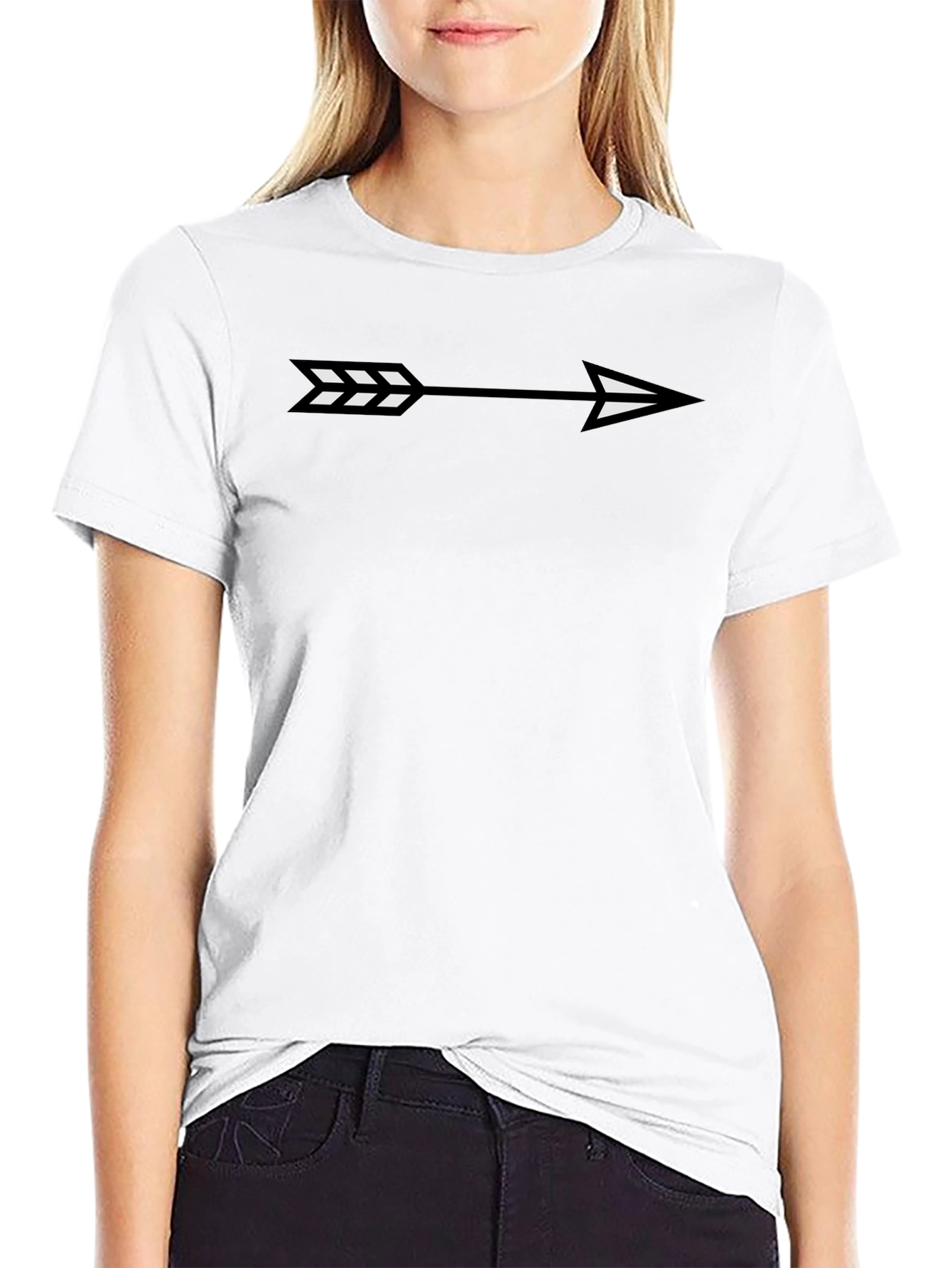 Arrow Graphic Black T-Shirt | Stylish Casual Tee