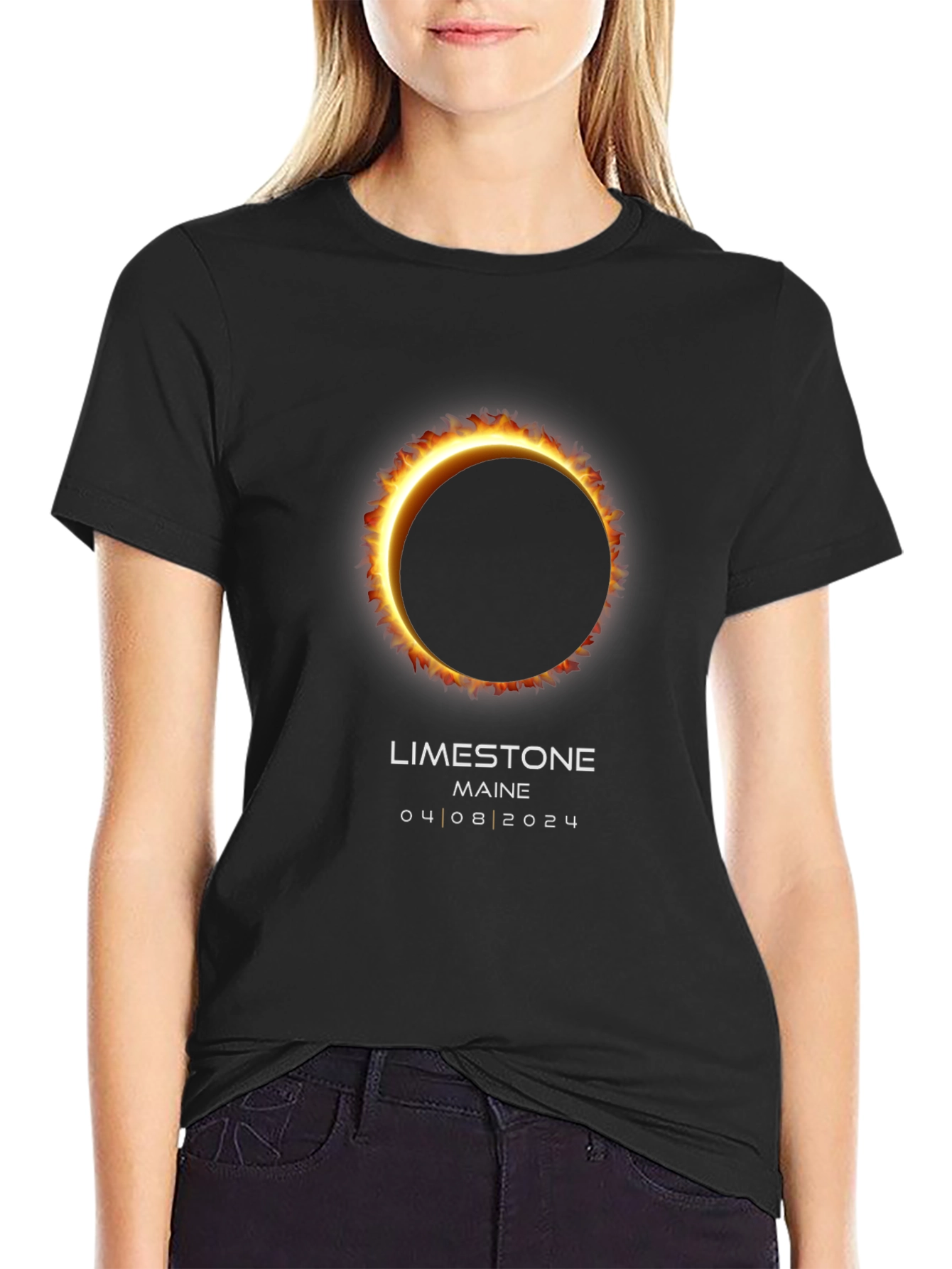 Limestone Maine Eclipse 2024 T-Shirt