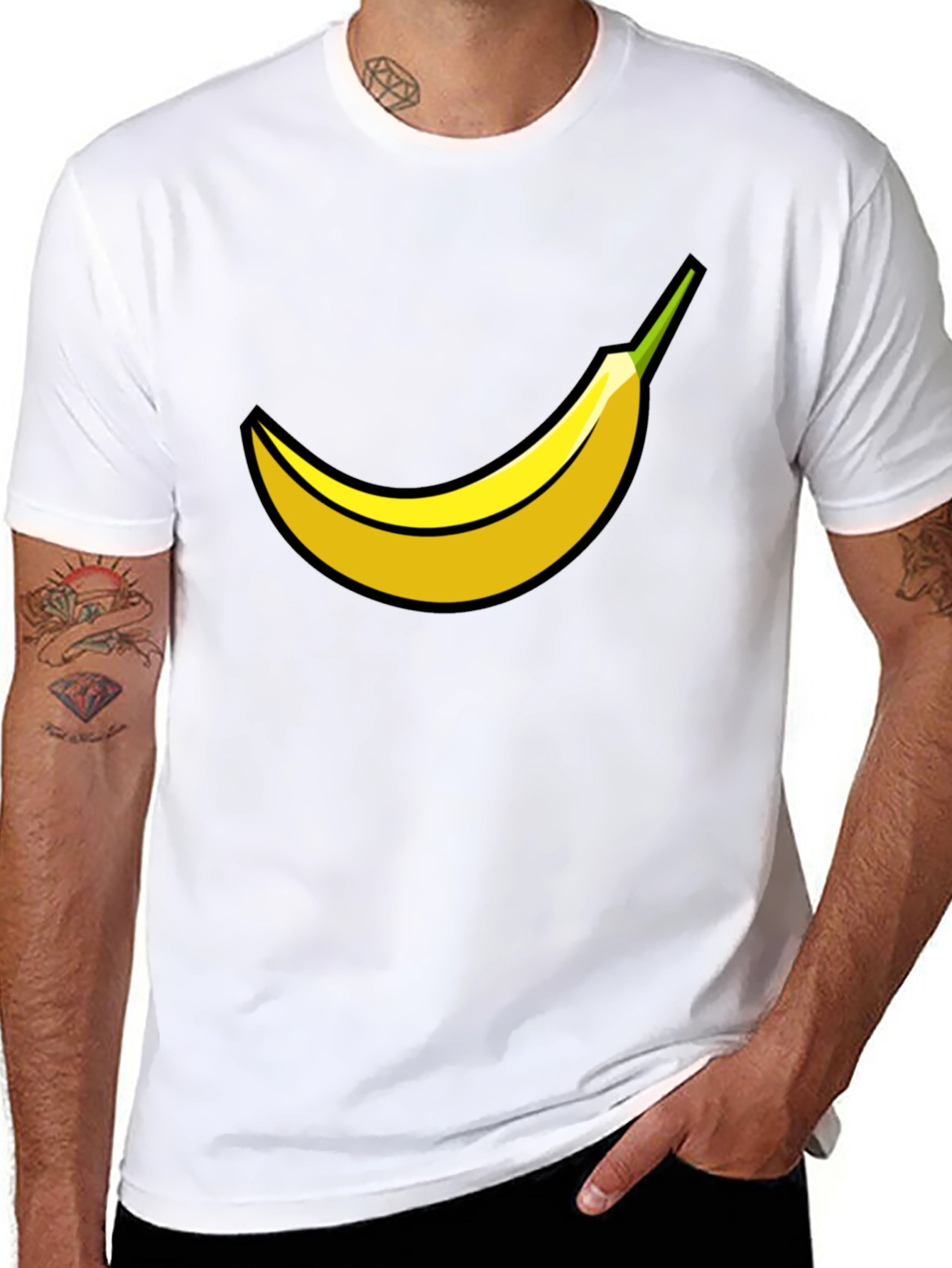 Banana Graphic Black T-Shirt | Unisex Cotton Tee