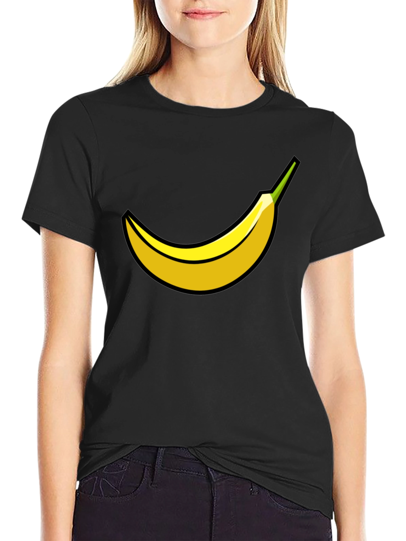 Banana Graphic Black T-Shirt | Unisex Cotton Tee