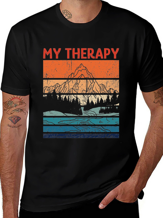 My Therapy Mountain Graphic Tee - Nature Lover