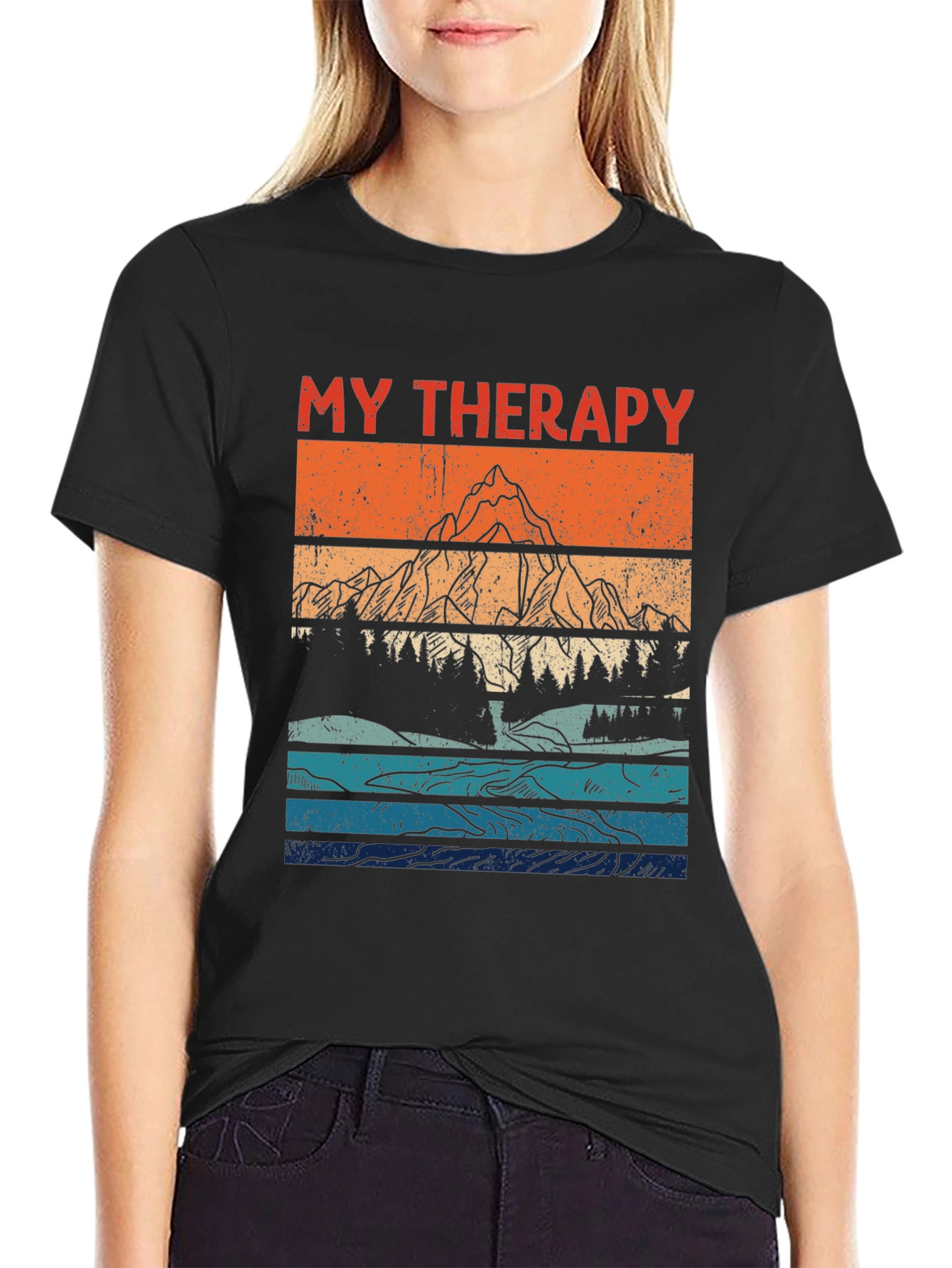 My Therapy Mountain Graphic Tee - Nature Lover