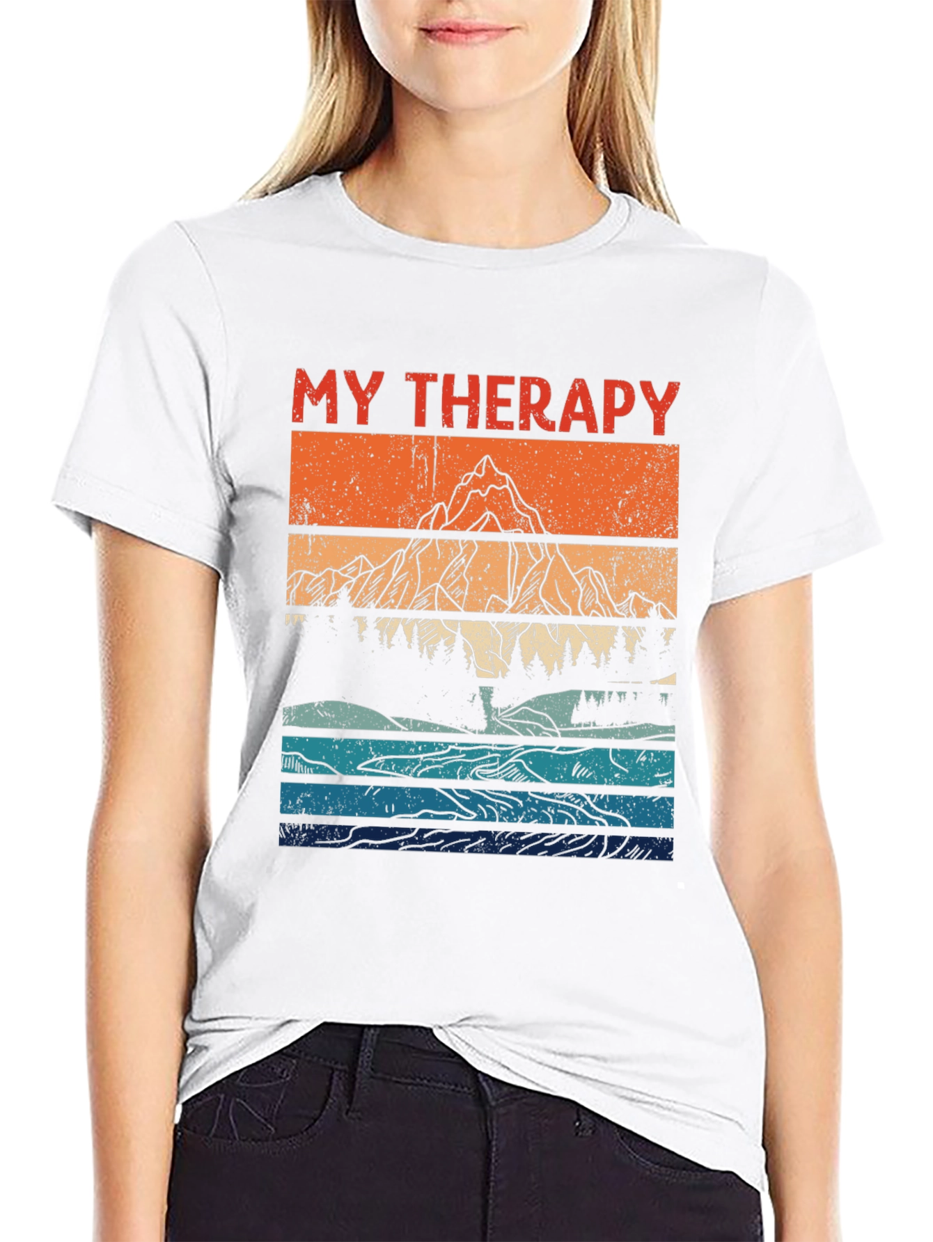 My Therapy Mountain Graphic Tee - Nature Lover