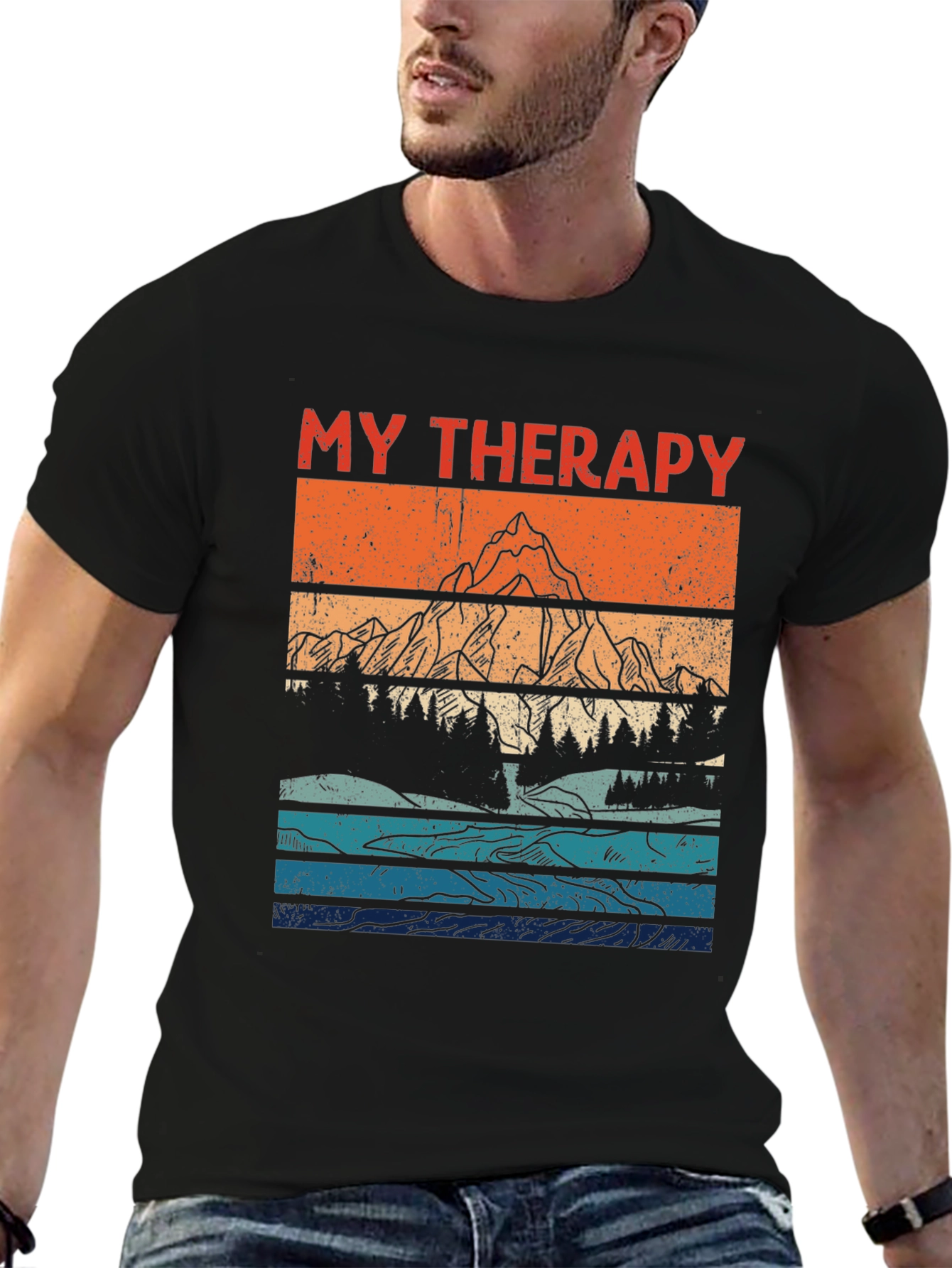 My Therapy Mountain Graphic Tee - Nature Lover