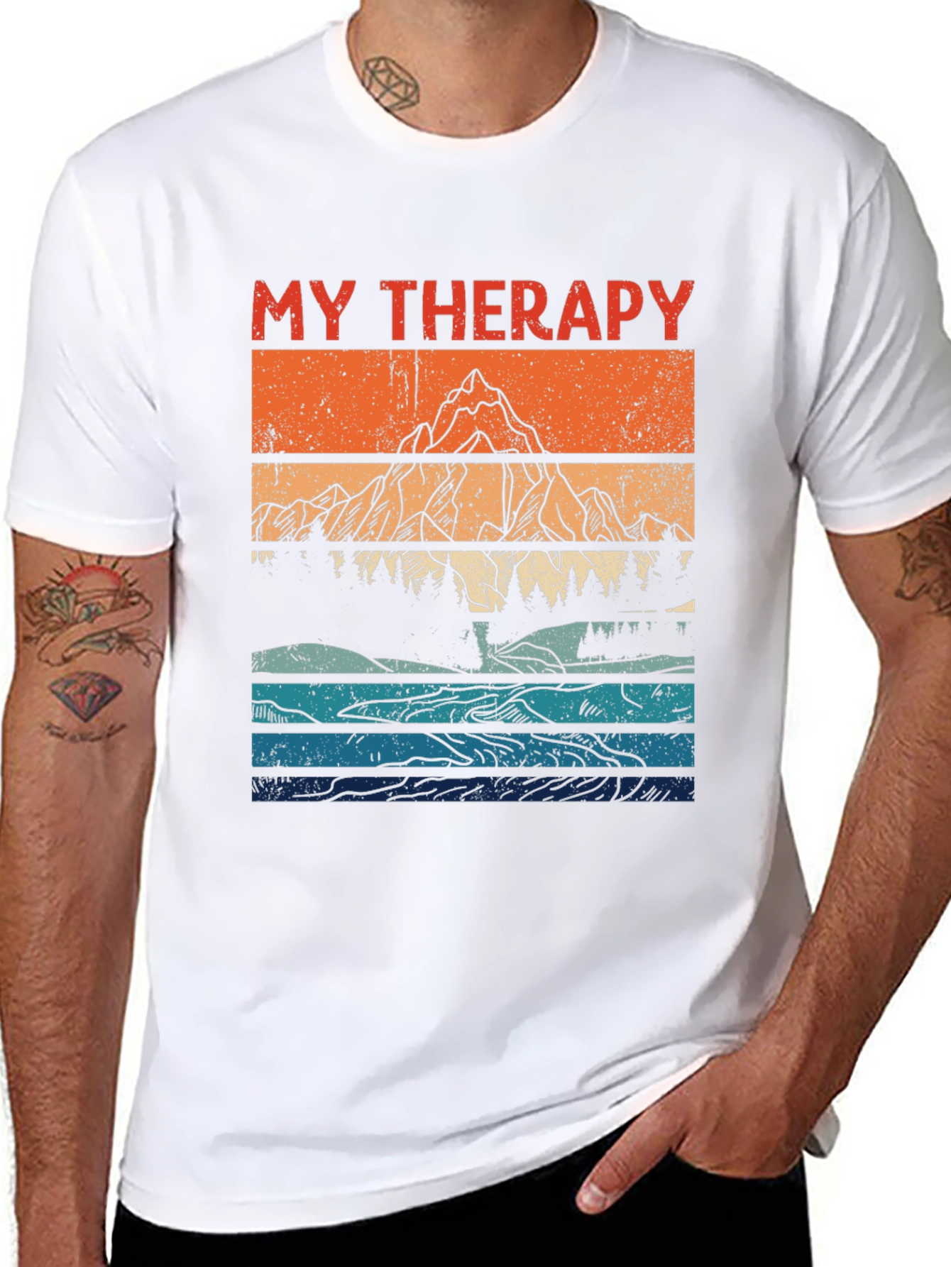 My Therapy Mountain Graphic Tee - Nature Lover