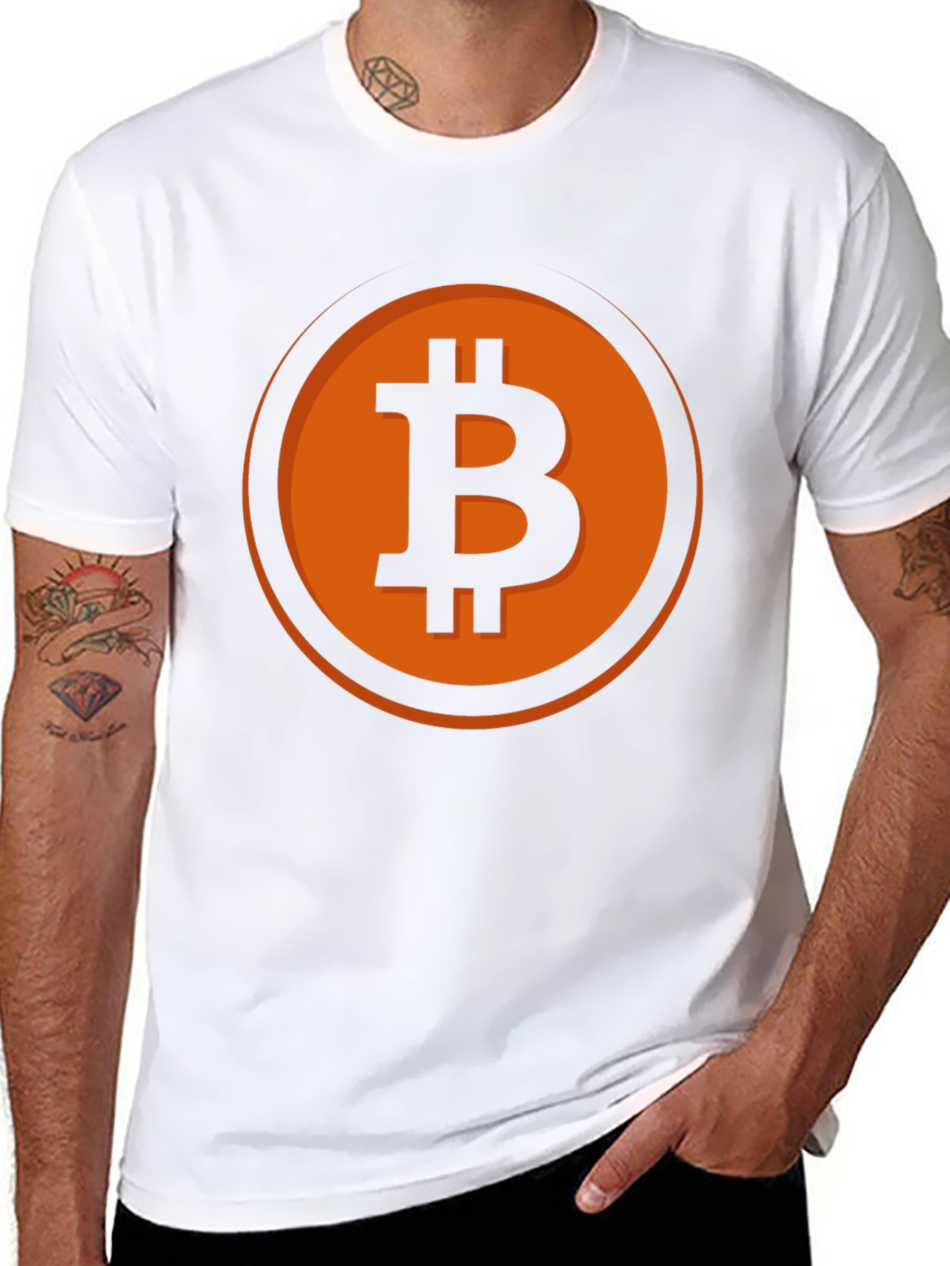 Bitcoin Logo Black T-Shirt