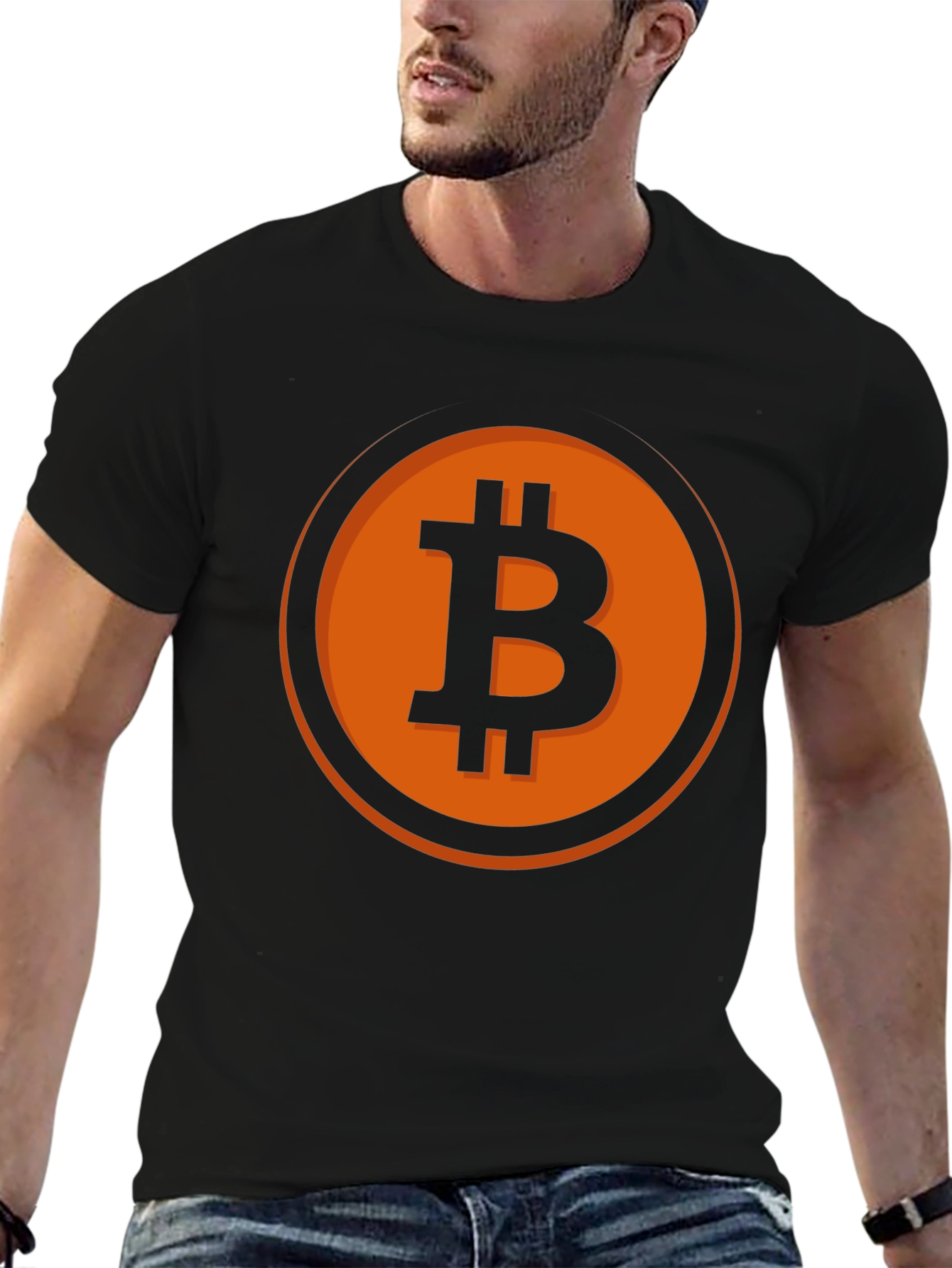 Bitcoin Logo Black T-Shirt