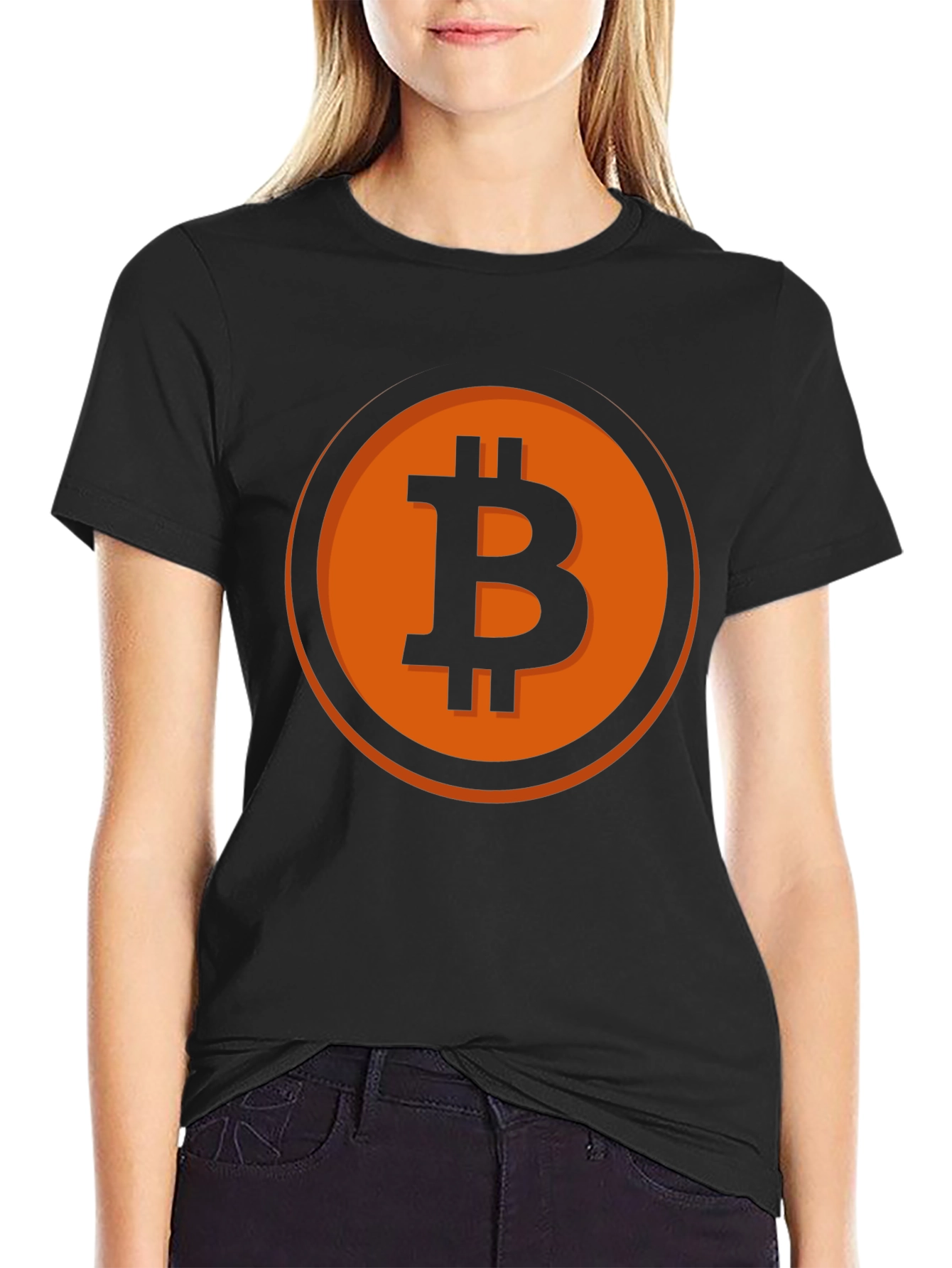 Bitcoin Logo Black T-Shirt