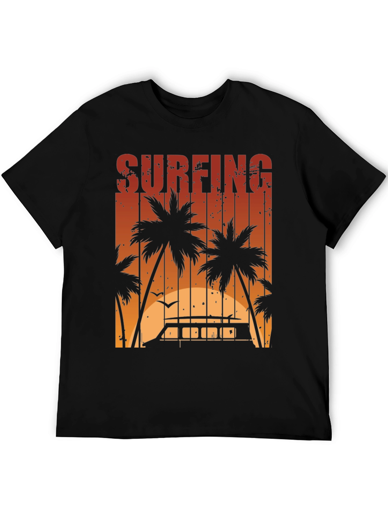Surfing Sunset Graphic Tee