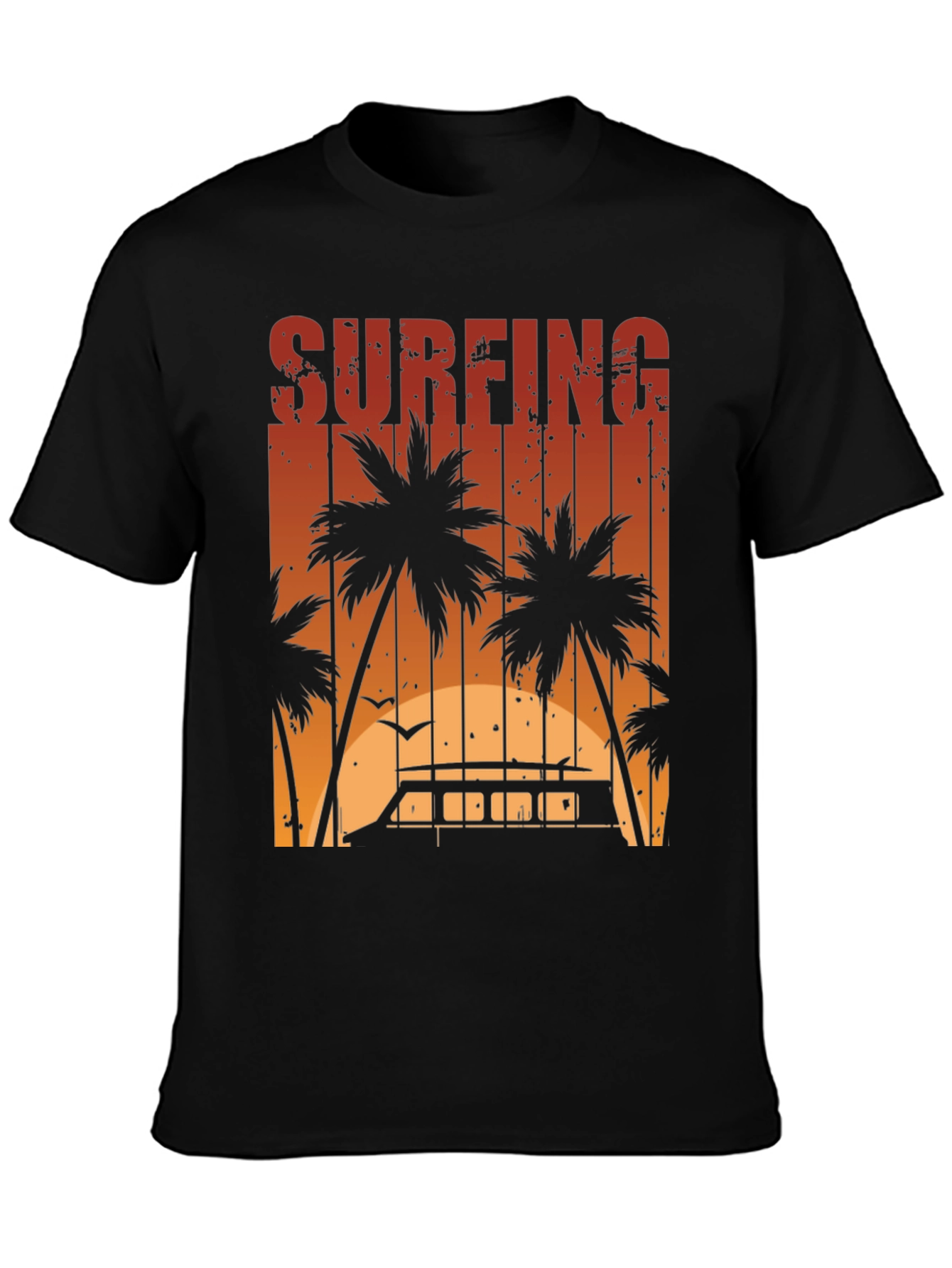 Surfing Sunset Graphic Tee