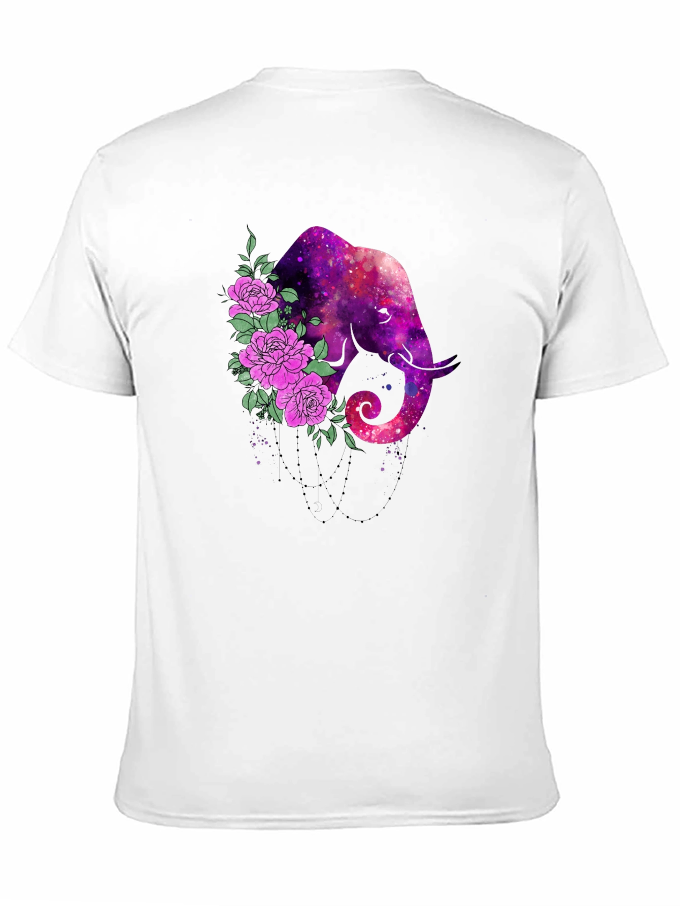 Galaxy Elephant Floral Tee