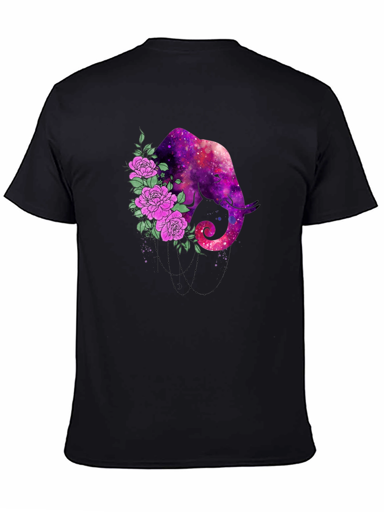 Galaxy Elephant Floral Tee