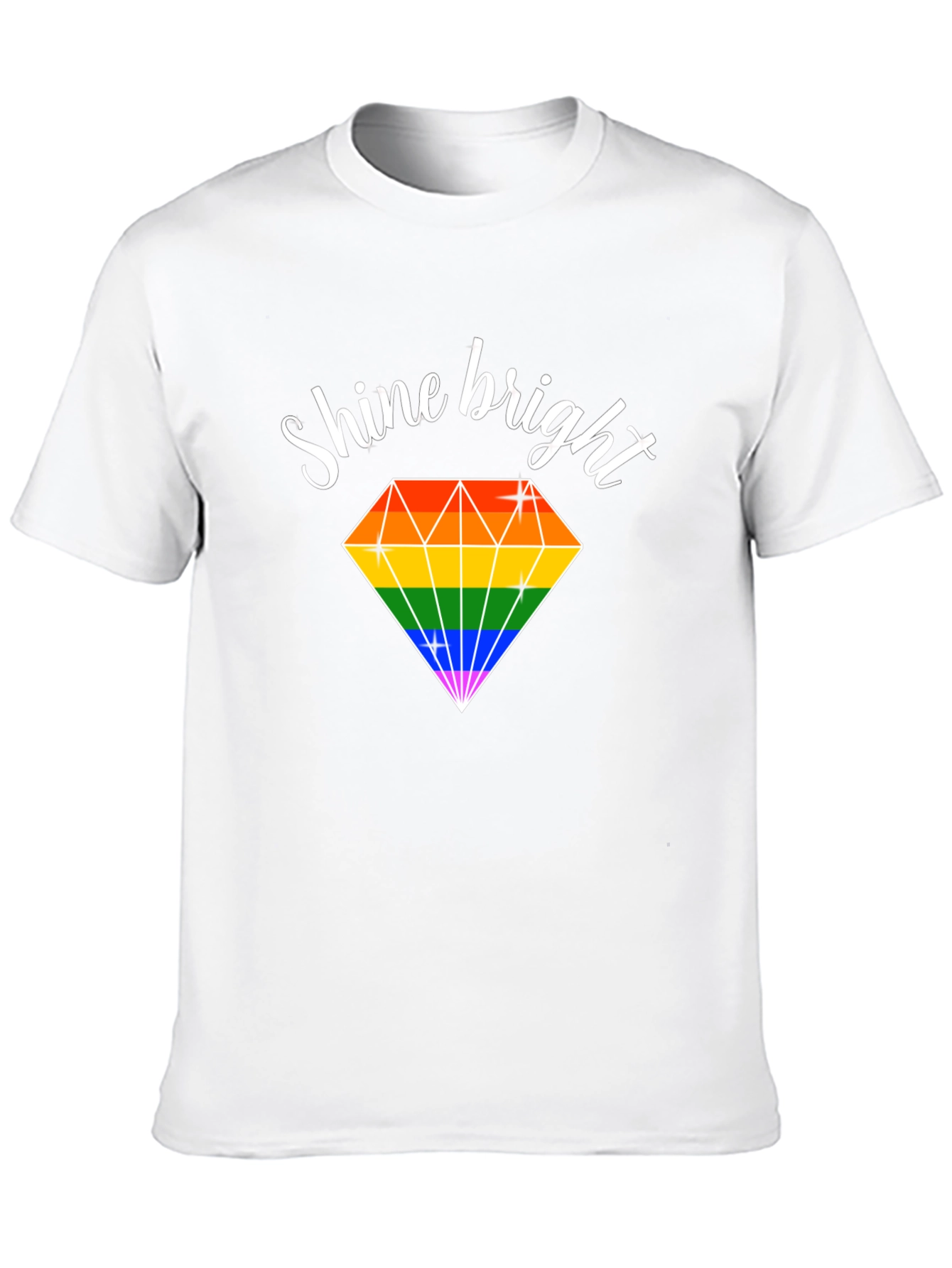 Shine Bright Rainbow Diamond T-Shirt