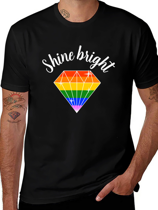 Shine Bright Rainbow Diamond T-Shirt