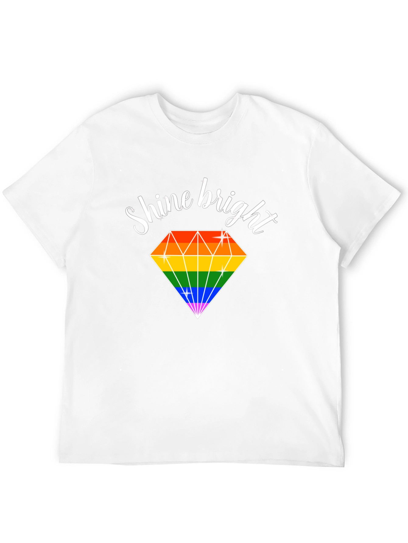 Shine Bright Rainbow Diamond T-Shirt