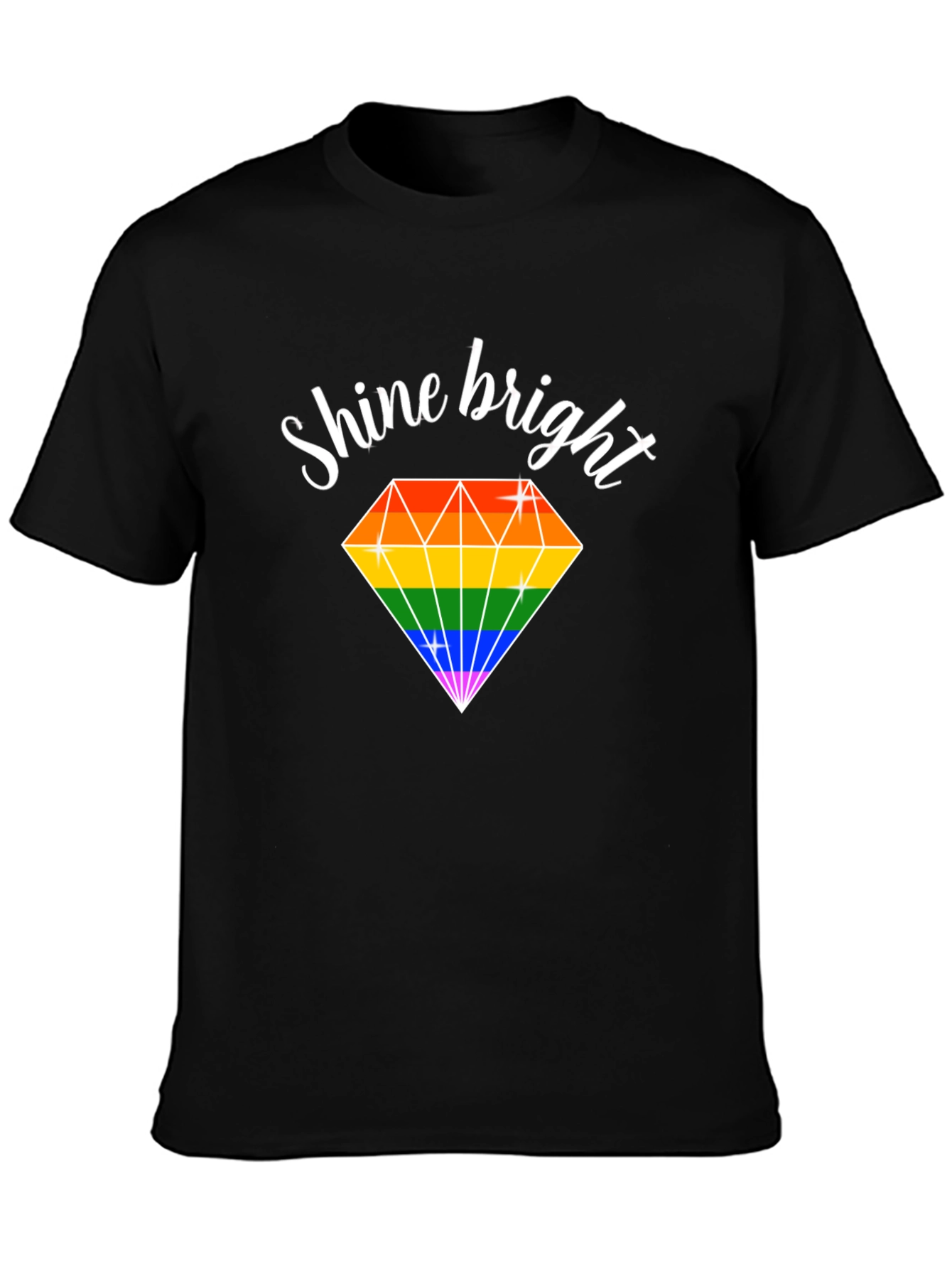 Shine Bright Rainbow Diamond T-Shirt