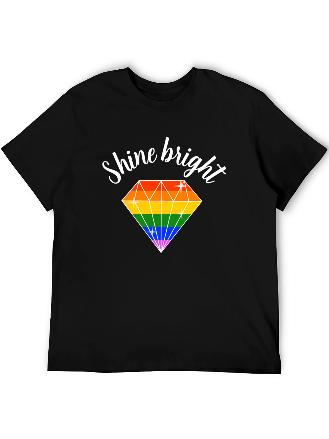Shine Bright Rainbow Diamond T-Shirt