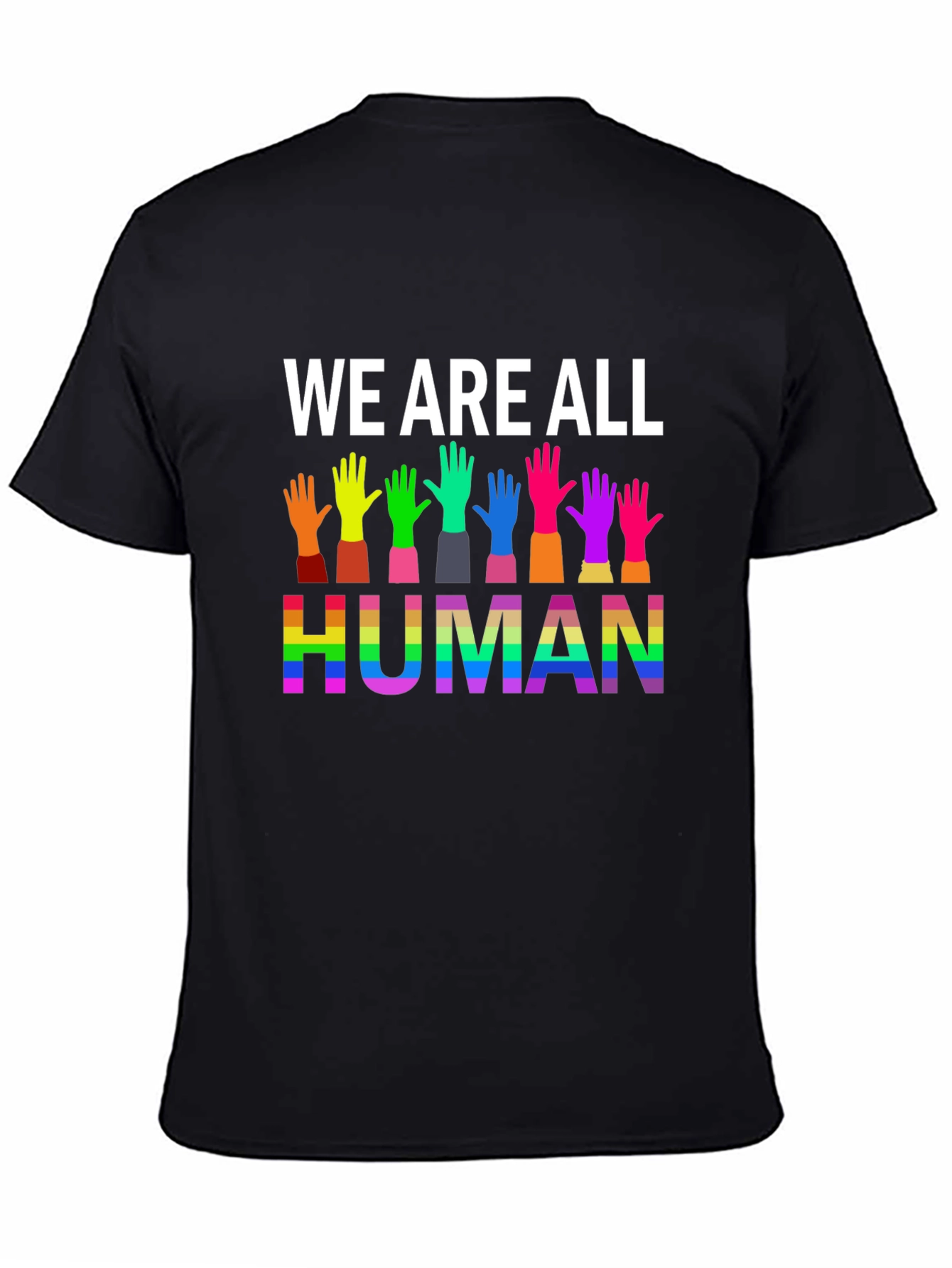 We Are All Human Graphic Tee - Pride T-Shirt