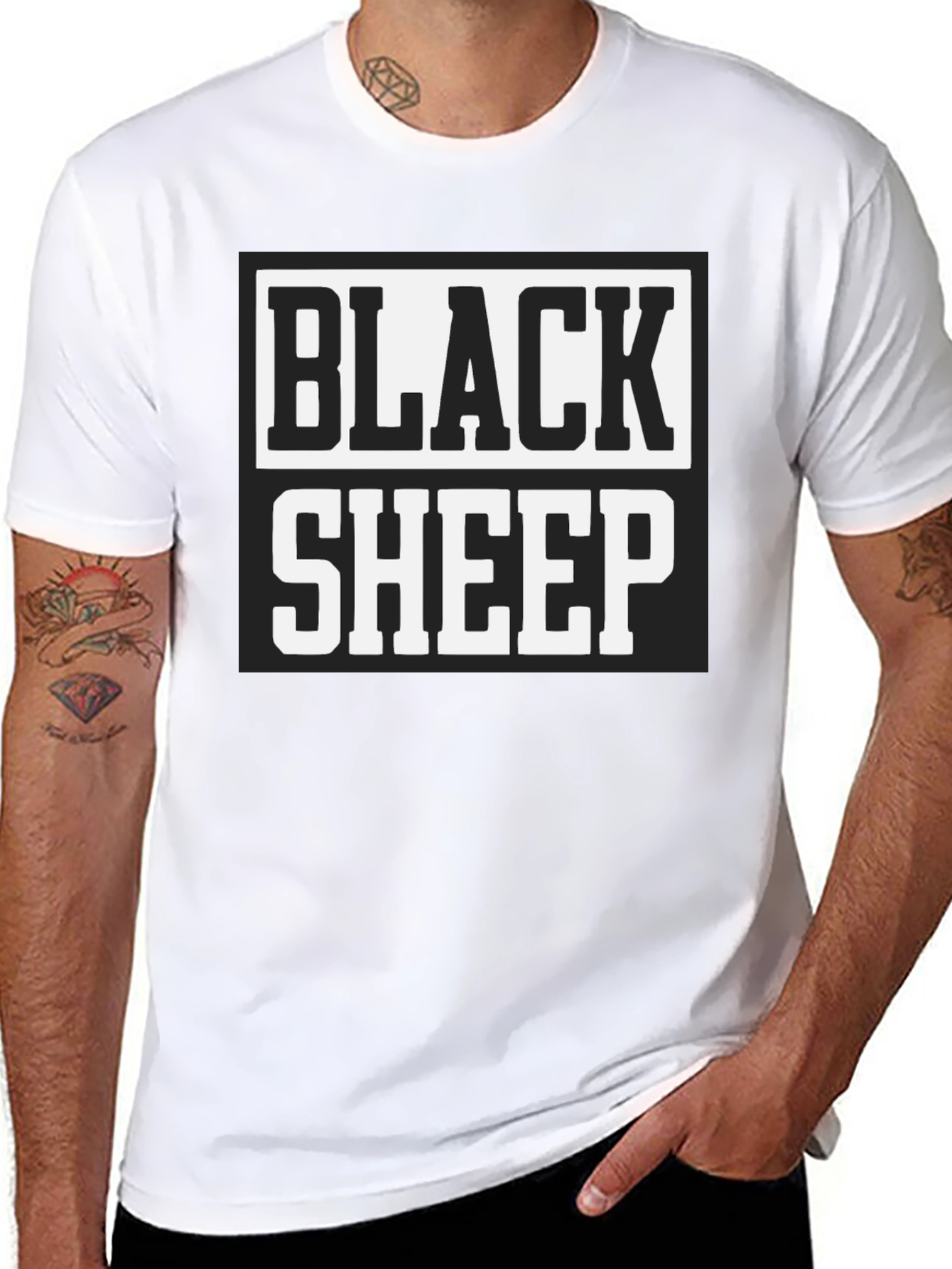 Black Sheep Graphic Tee - Bold Statement Shirt