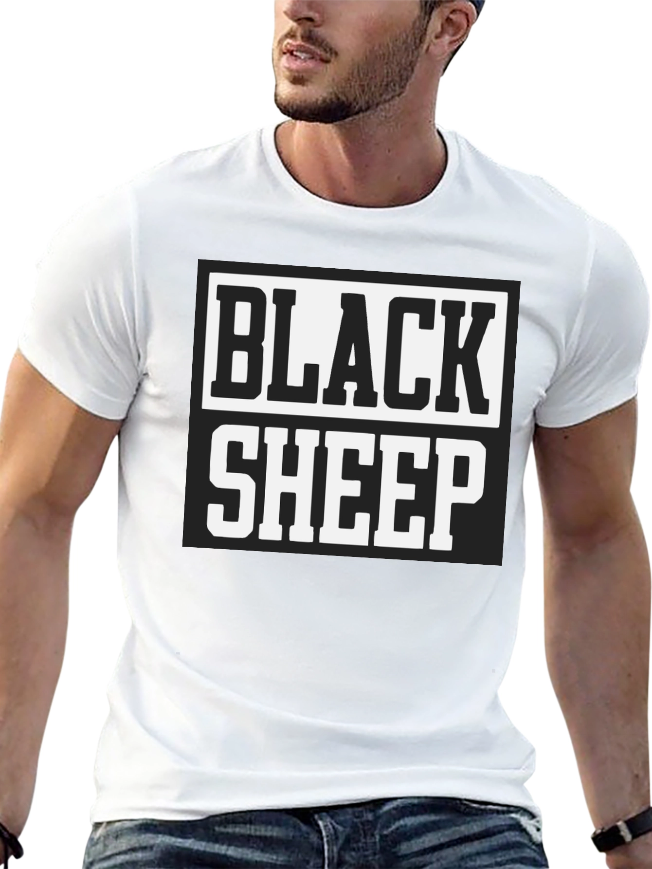 Black Sheep Graphic Tee - Bold Statement Shirt