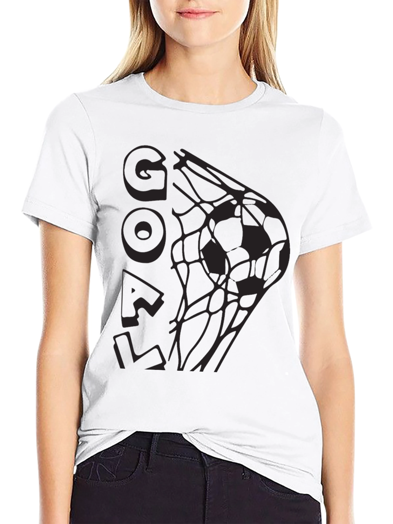 Goal! Soccer T-Shirt - Black Graphic Tee