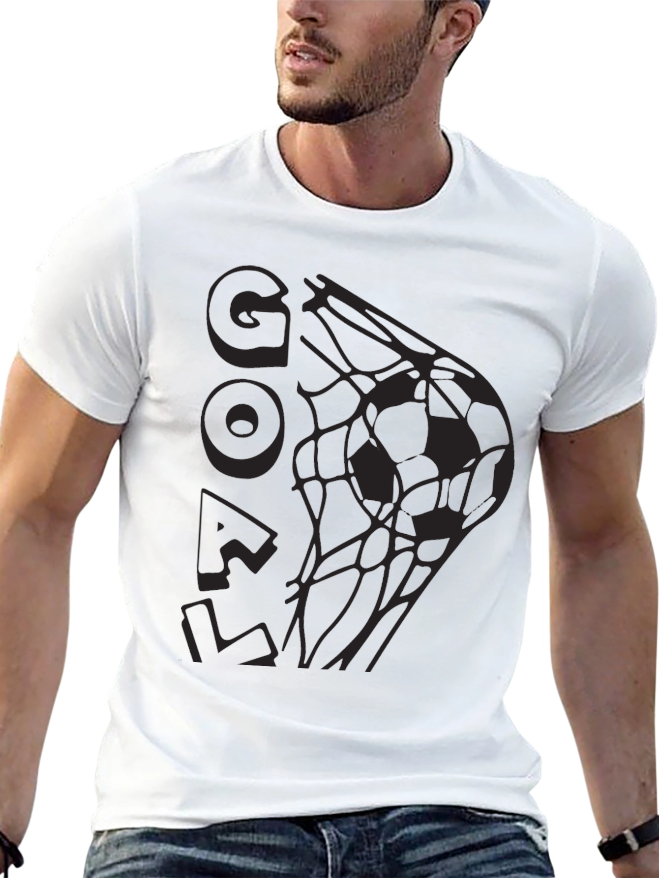 Goal! Soccer T-Shirt - Black Graphic Tee