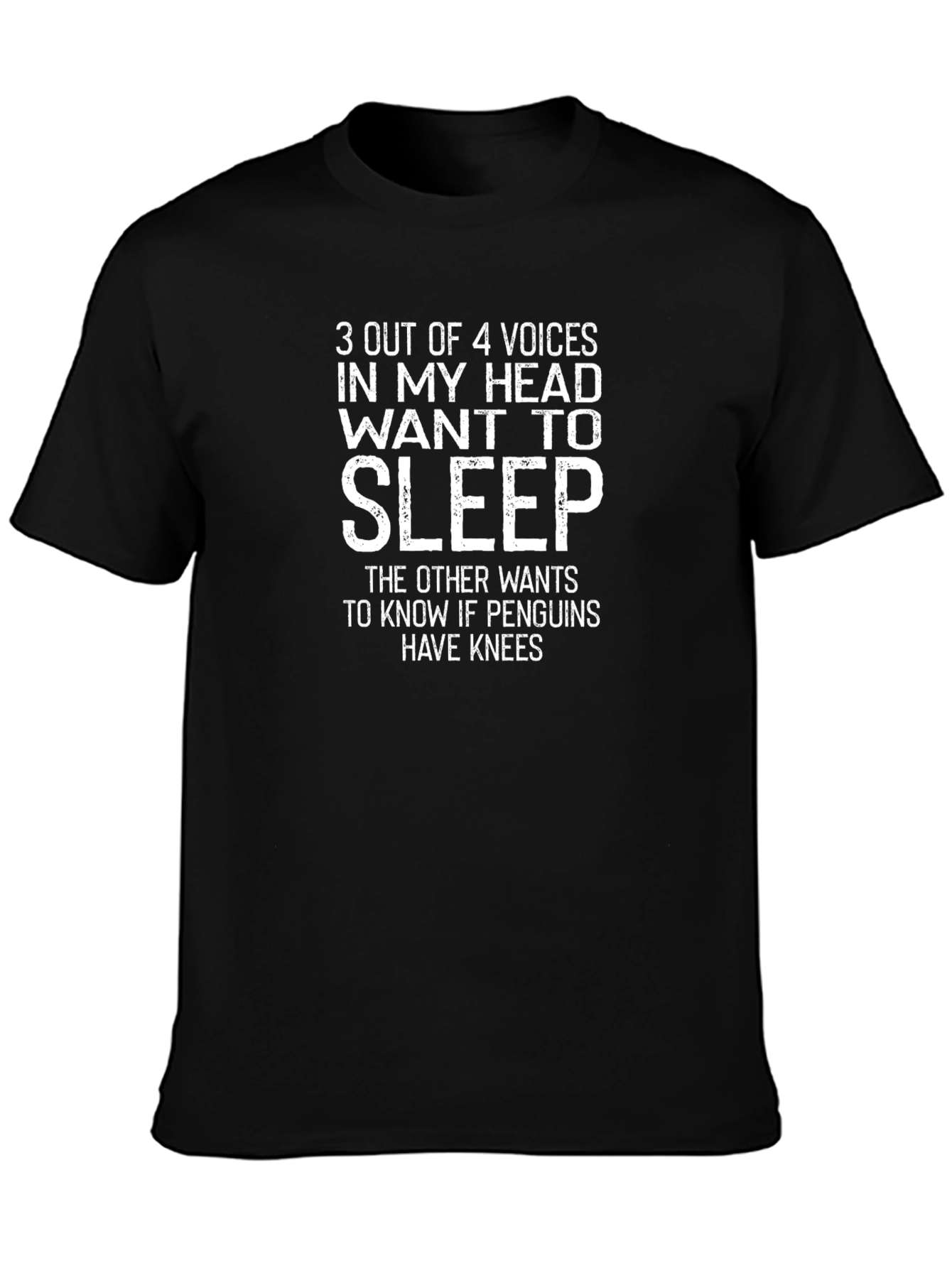 Funny Sleepy Head Graphic T-Shirt