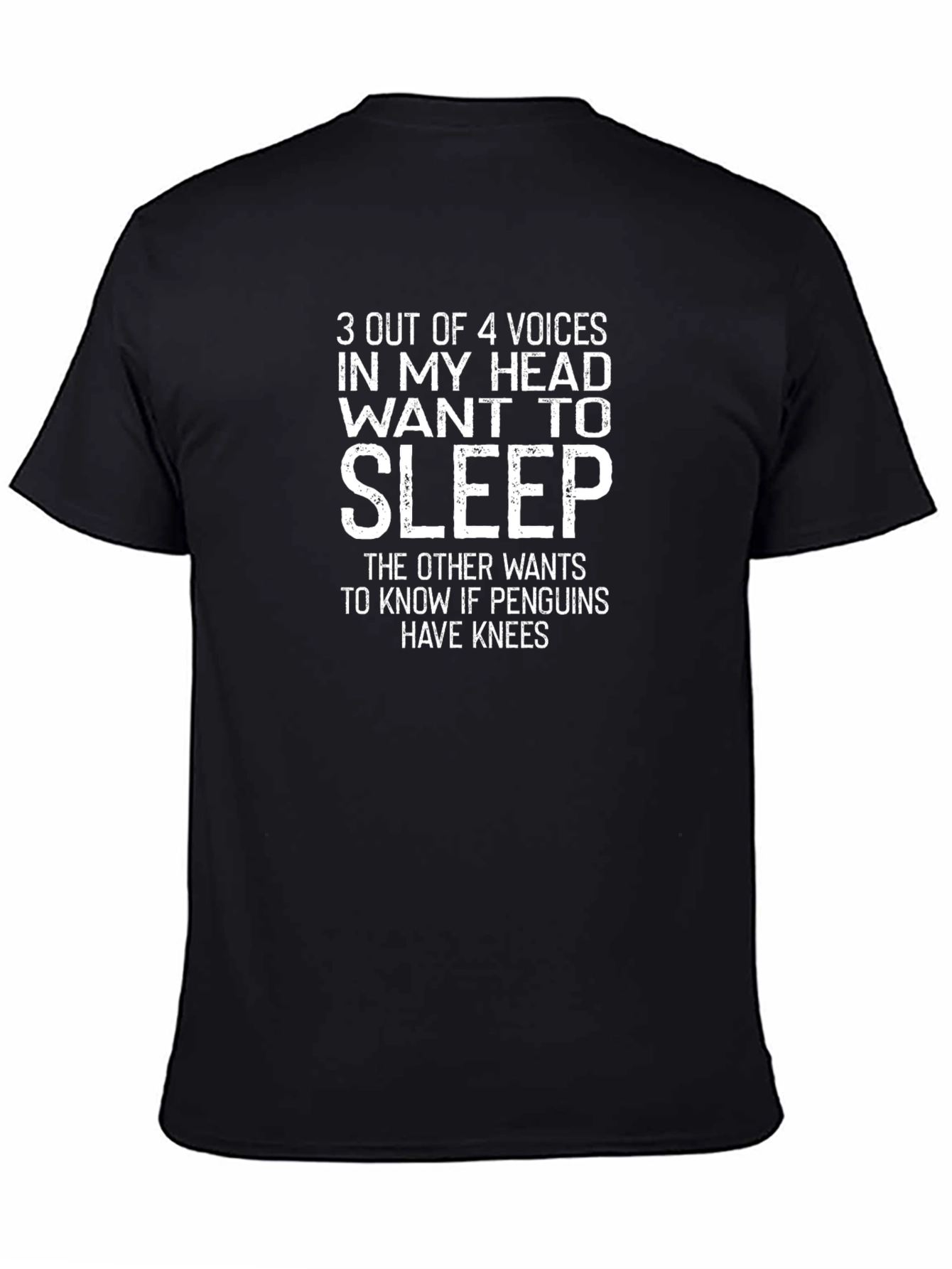 Funny Sleepy Head Graphic T-Shirt