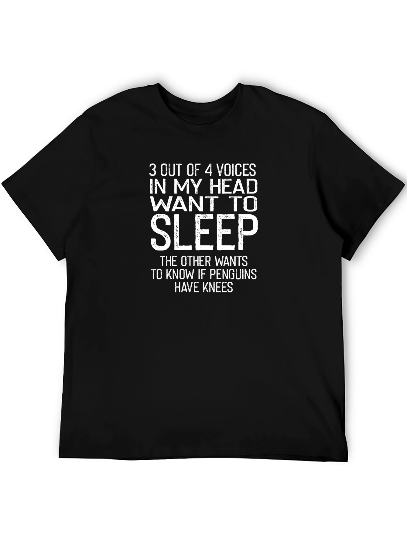 Funny Sleepy Head Graphic T-Shirt